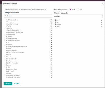 Odoo image et bloc de texte