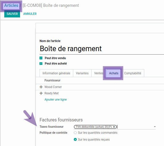 Odoo image et bloc de texte